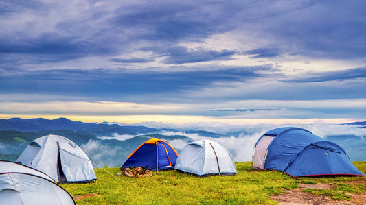 Zelten in den Alpen Camping Outdoor 