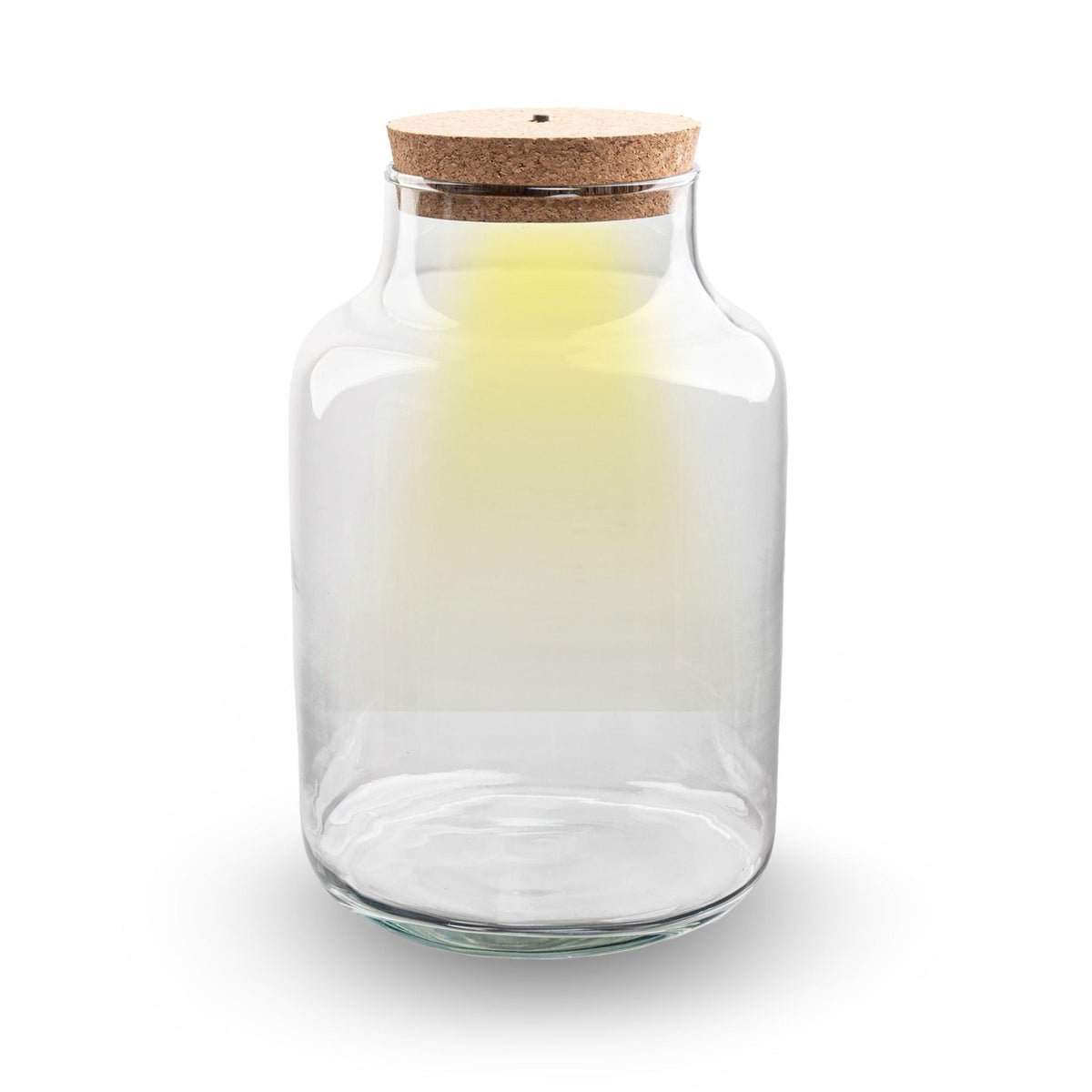 Flaschengarten-Glas „Milky“ mit Korken – leer (30 cm) - Urban Jungle