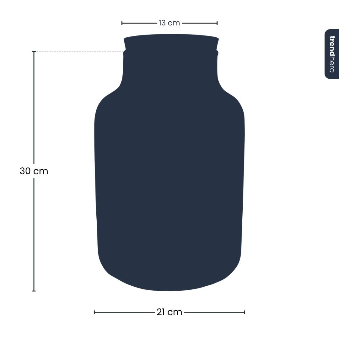Flaschengarten-Glas „Milky“ mit Korken – leer (30 cm) - Urban Jungle