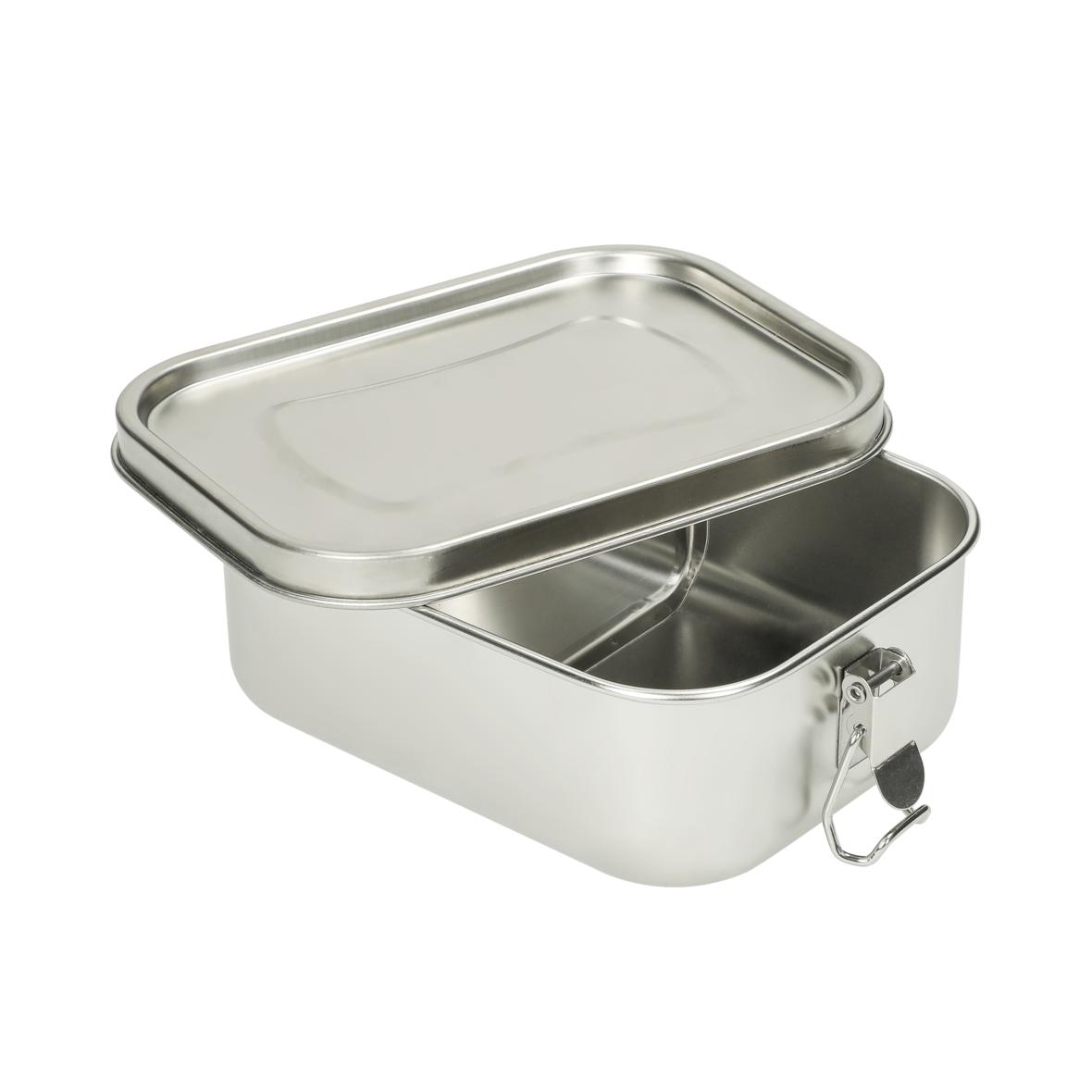 Edelstahl Vorratsdose und Lunch-Box mit integrierter Trennung 17 cm - elasto