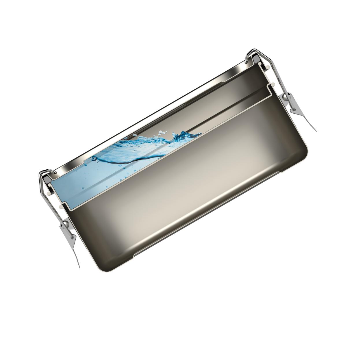 Große Edelstahl Vorratsdose und Lunch-Box mit 2 Etagen 19 cm - elasto