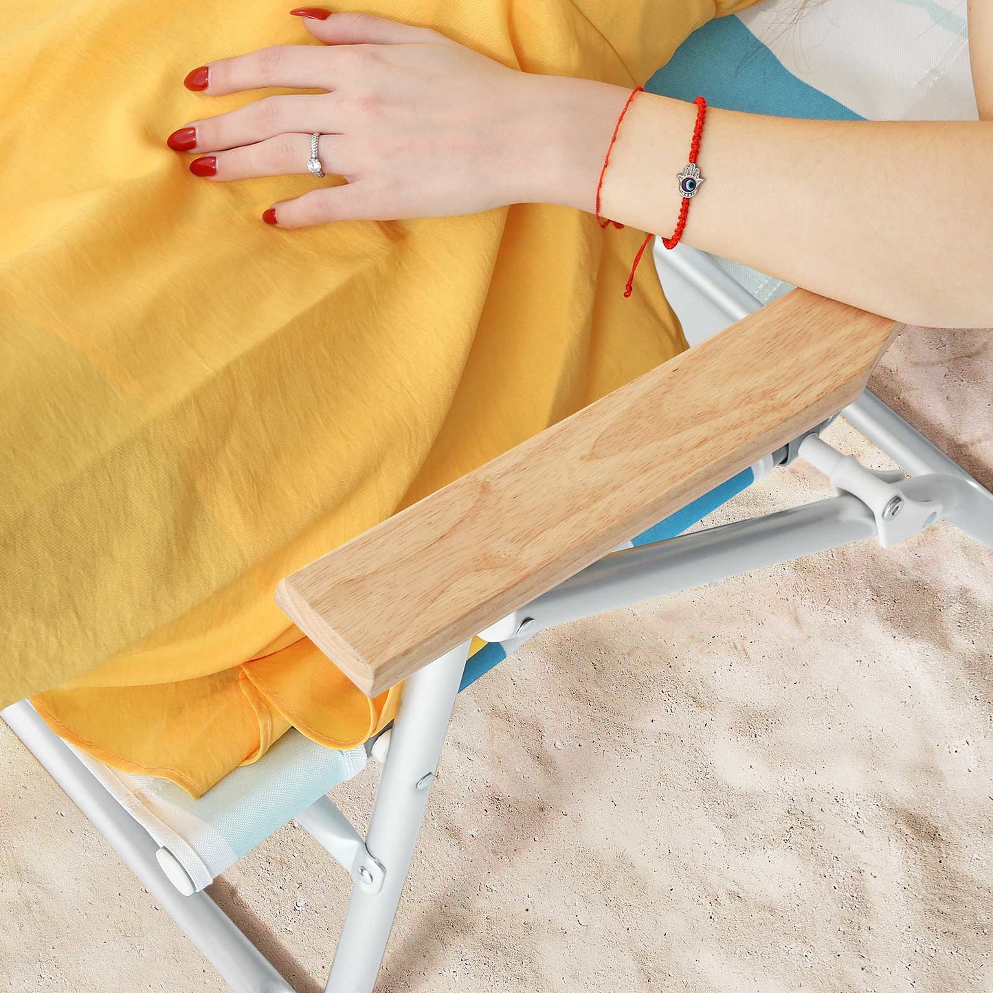 Strandstuhl blau-grün-weiß gestreift - Outdoorbird