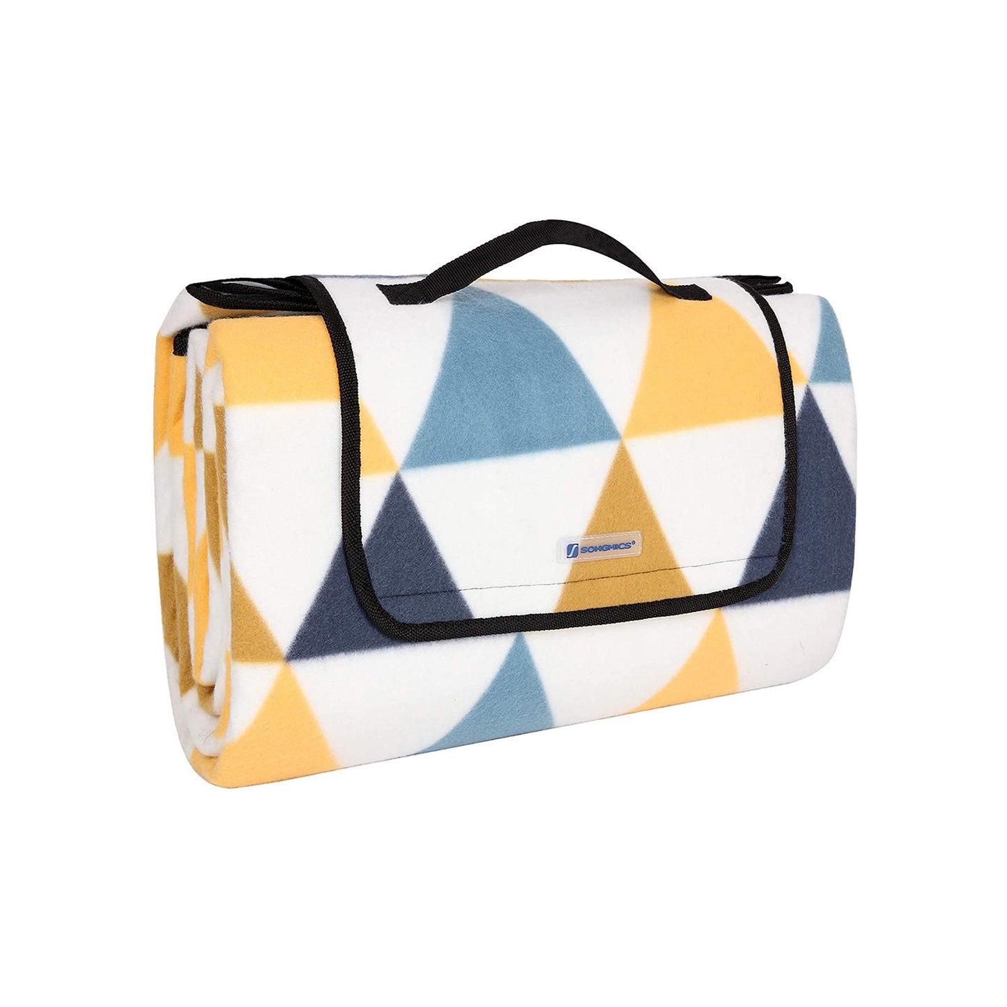 Picknickdecke mit gelben und blauen Dreiecken - Outdoorbird