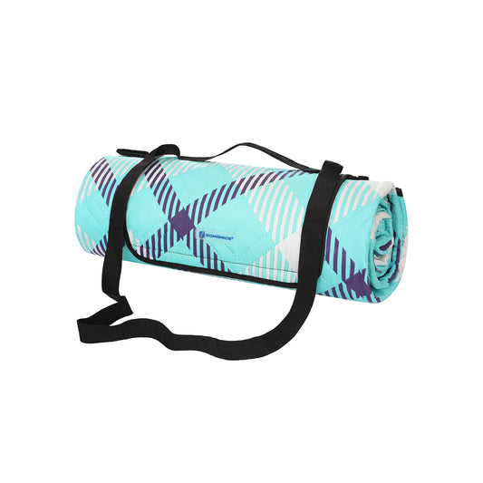 Picknickdecke hellblauer Tartan - Outdoorbird