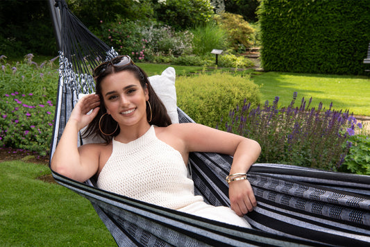 Hängematte 'Comfort' Schwarz Weiß - Tropilex