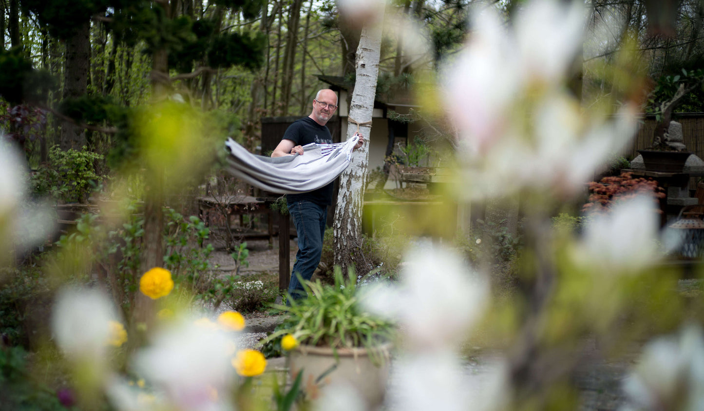 Hängematte 'Stripes' Silver - Tropilex