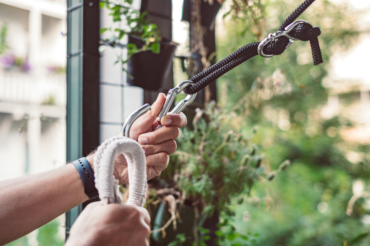 Hängematte-Befestigungsset 'Complete' Weiß - Tropilex