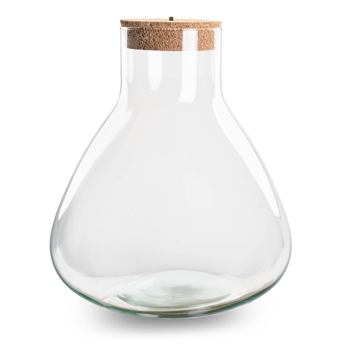 Flaschengarten-Glas „Sam XL“ mit Korken & LED-Korken – leer (32 cm) - Urban Jungle