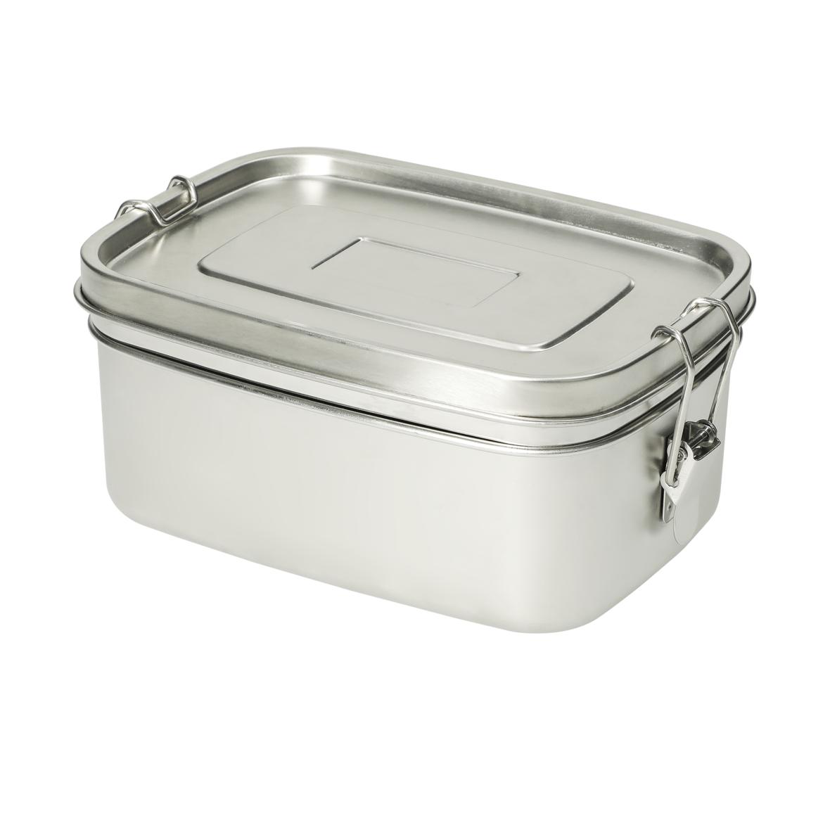 Große Edelstahl Vorratsdose und Lunch-Box mit 2 Etagen 19 cm – Outdoorbird