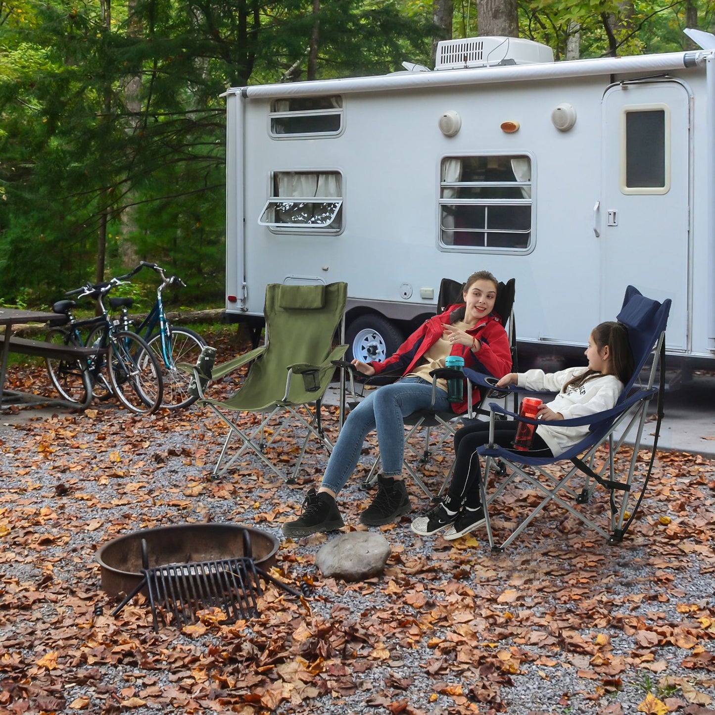 Campingstuhl mit Armlehnen