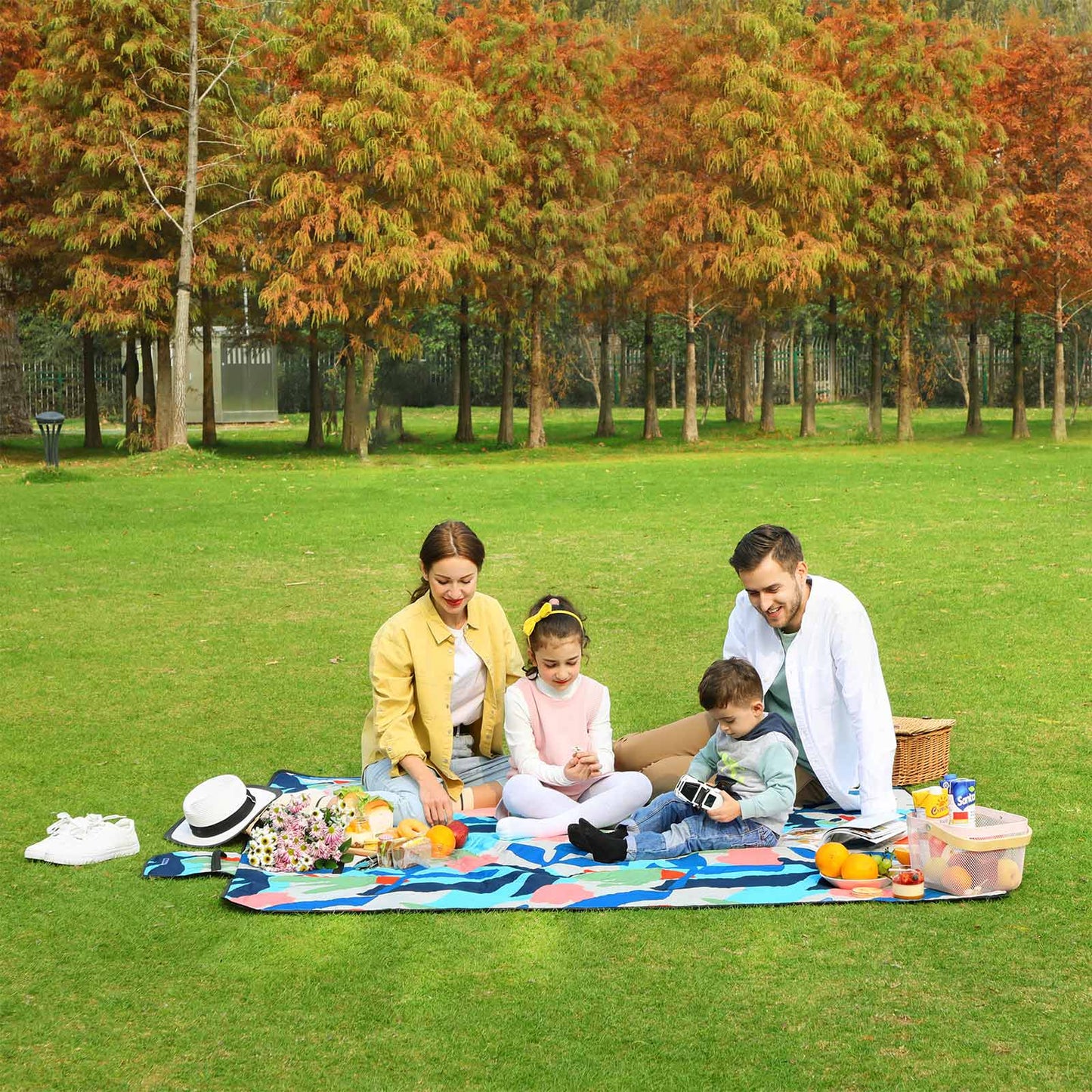 Picknickde Bunte Blätter