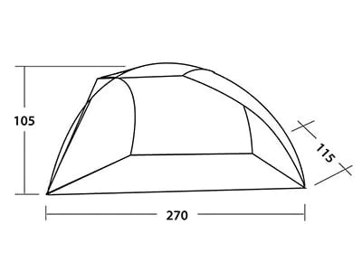 Easy Camp Beach Strandmuschel Abmaße