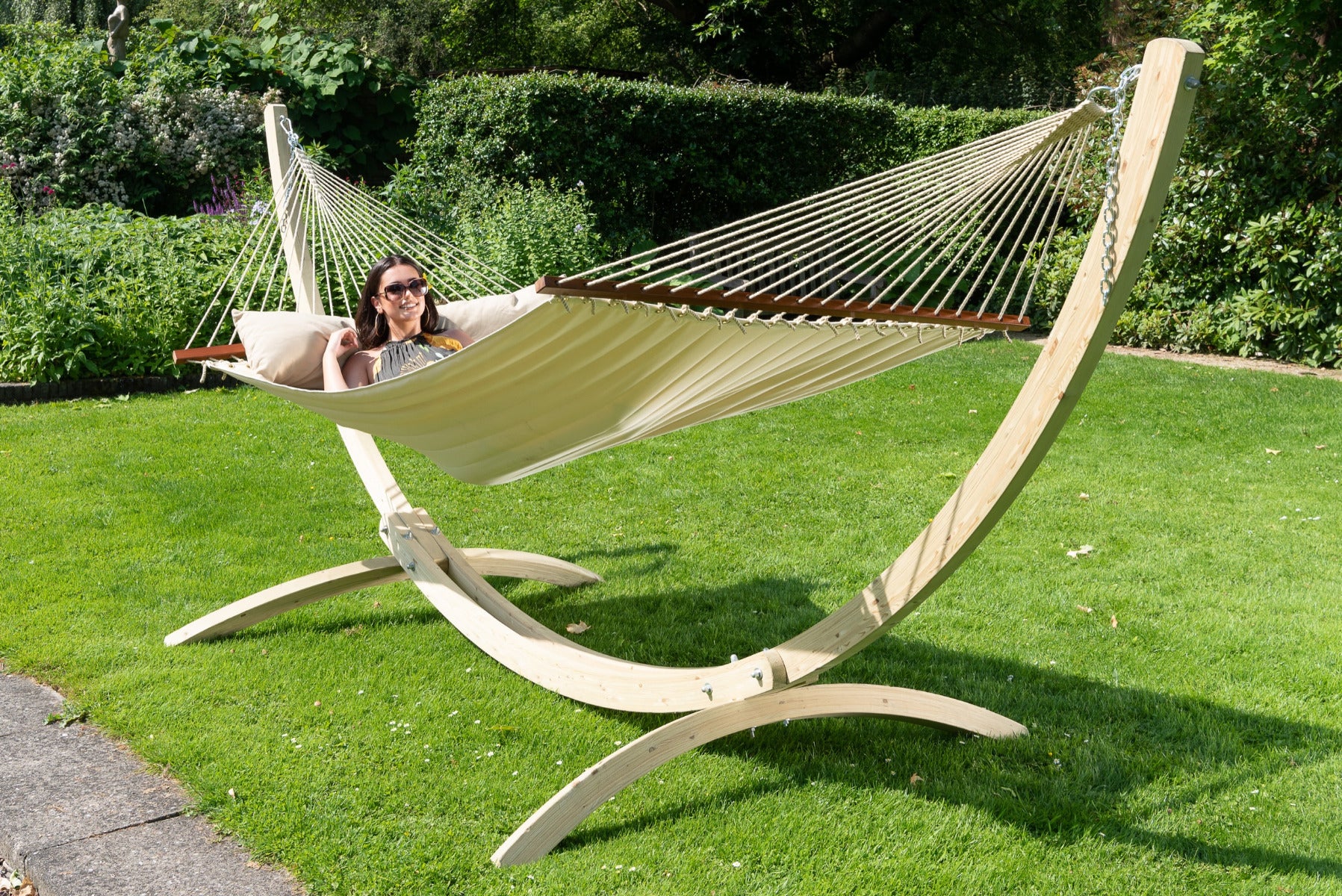 hängematte family Hängematte Stand Family 'Wood' – Outdoorbird